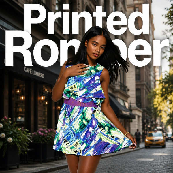 Printed Romper Article