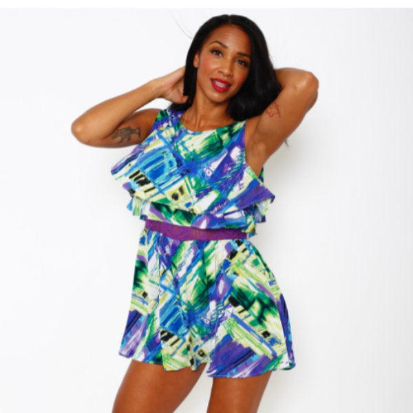 Printed Romper