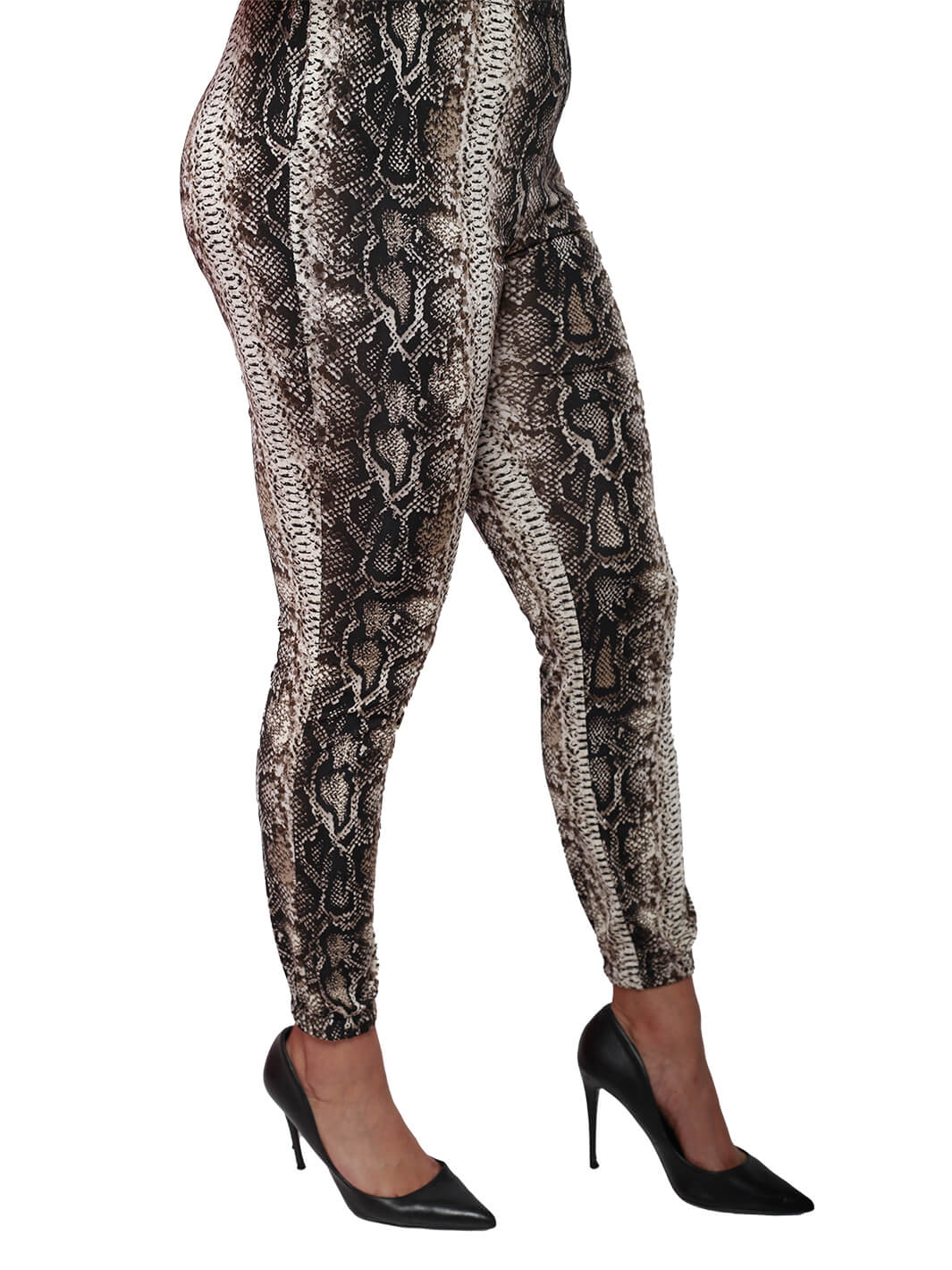 2-Pocket Snakeskin Print Jogger