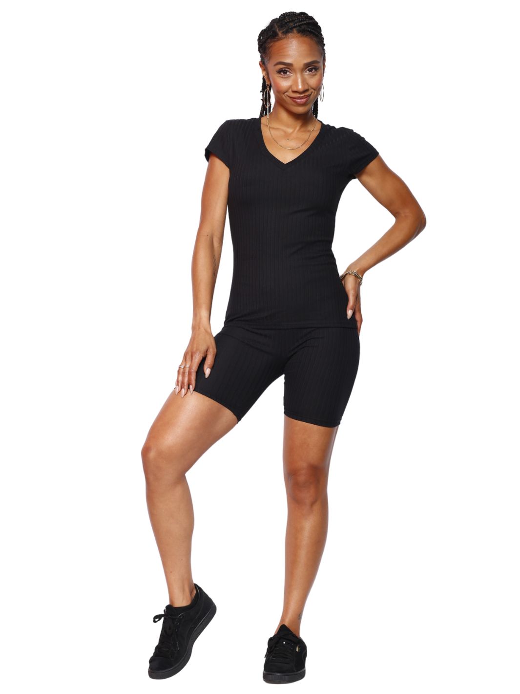 Black Athletic Fit Shorts