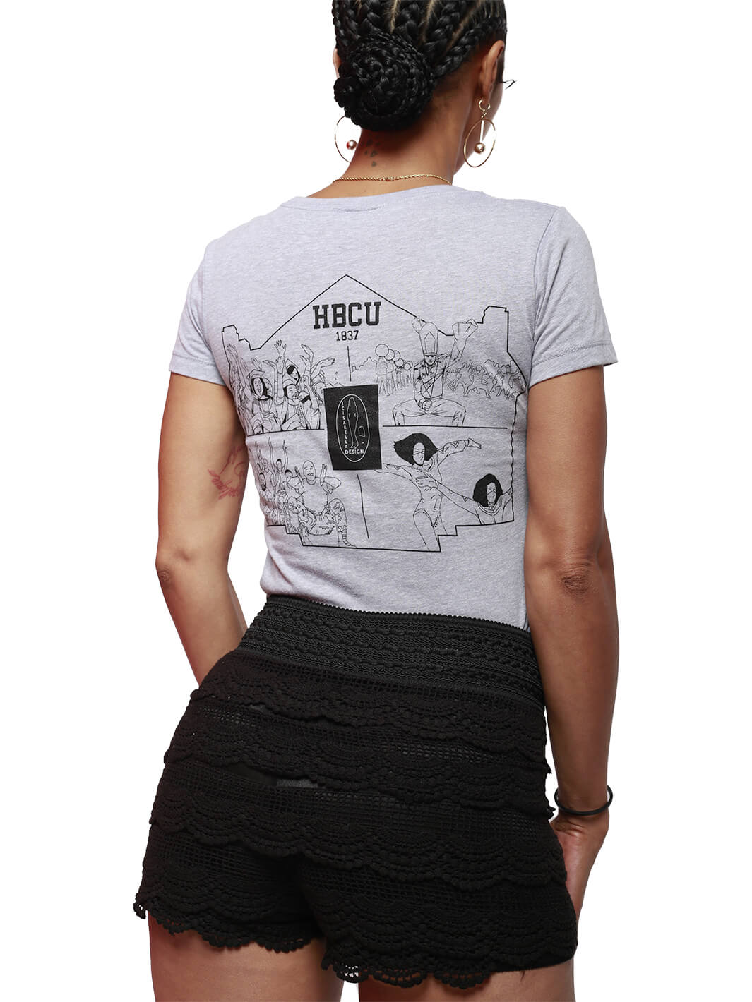 Black Layered Too Short Shorts