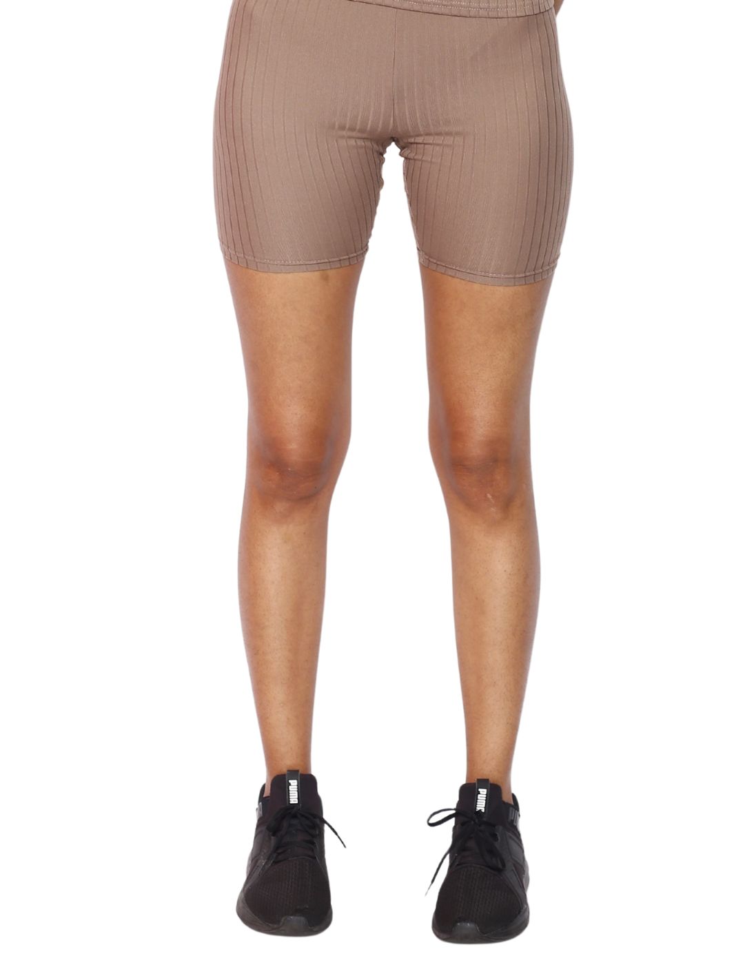 Brown Athletic Fit Shorts