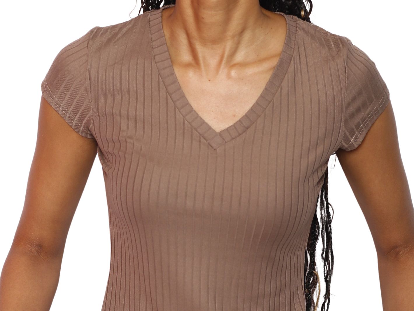 Short Sleeve Brown Athletic Wear Top
