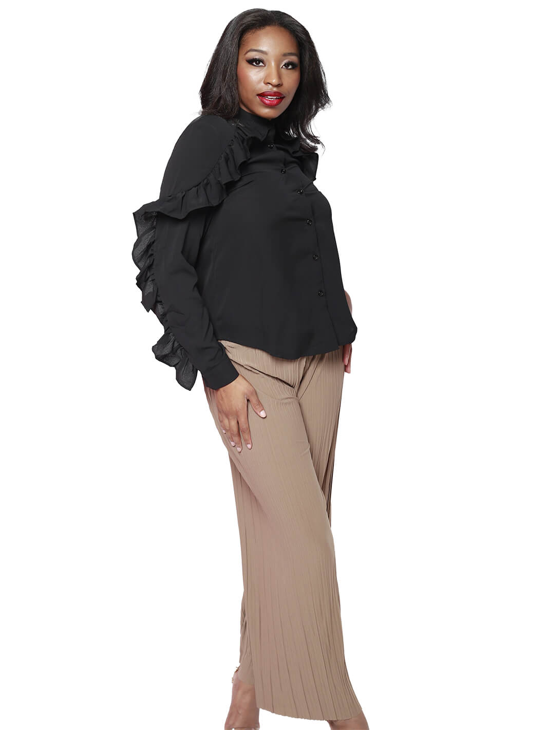 Brown Drawstring Pant