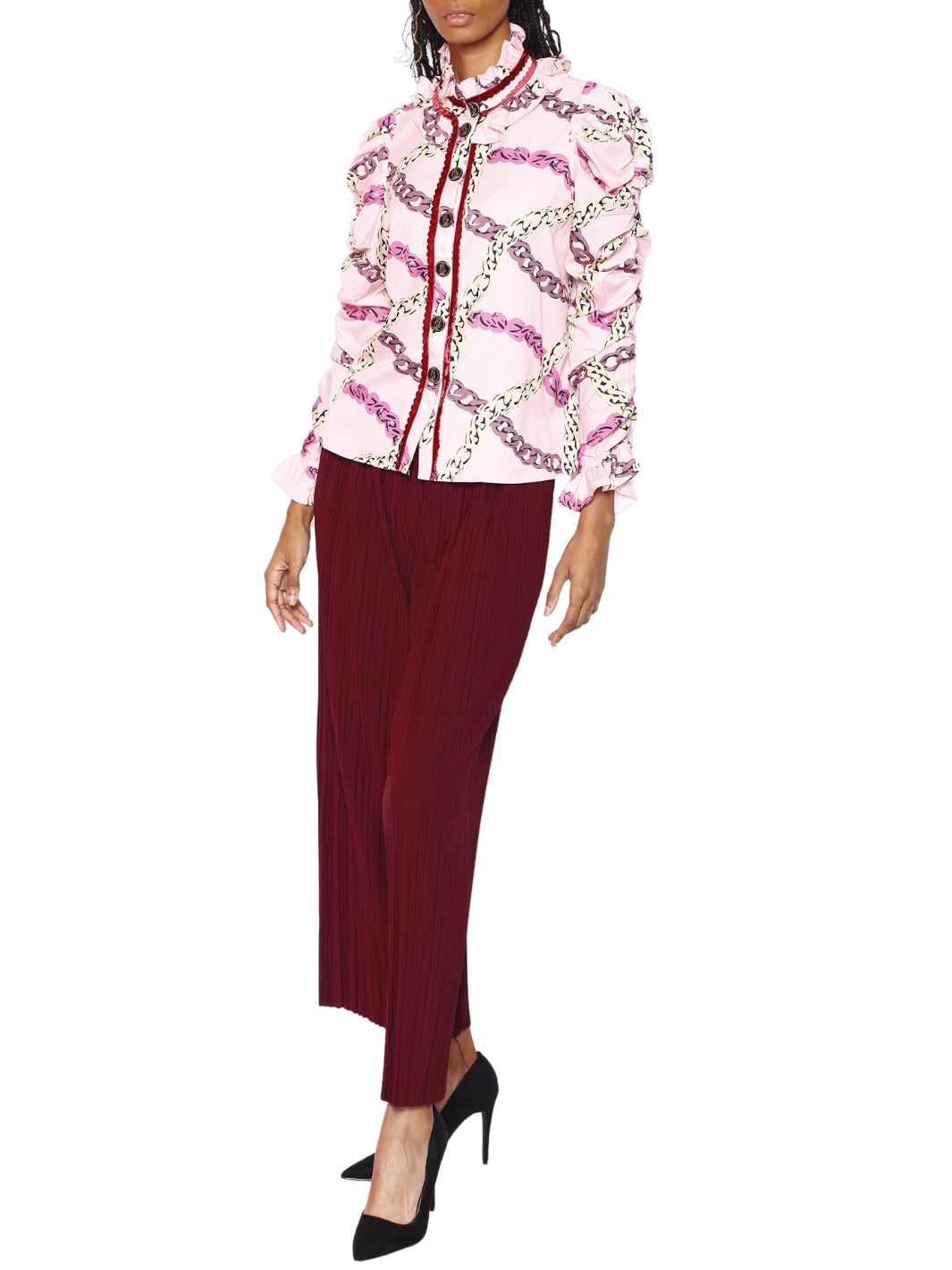 Burgundy Drawstring Pant