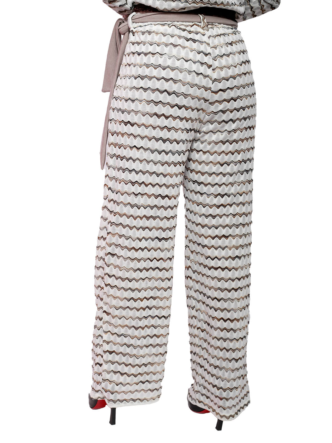 Gold Stripe High Waist Pant