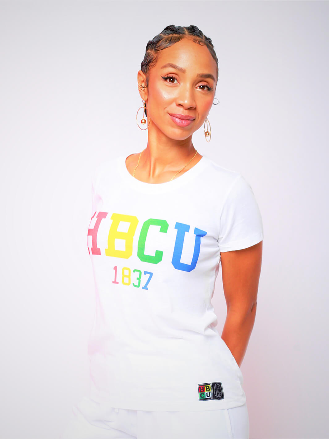 Multi Color HBCU White S/S T-Shirt