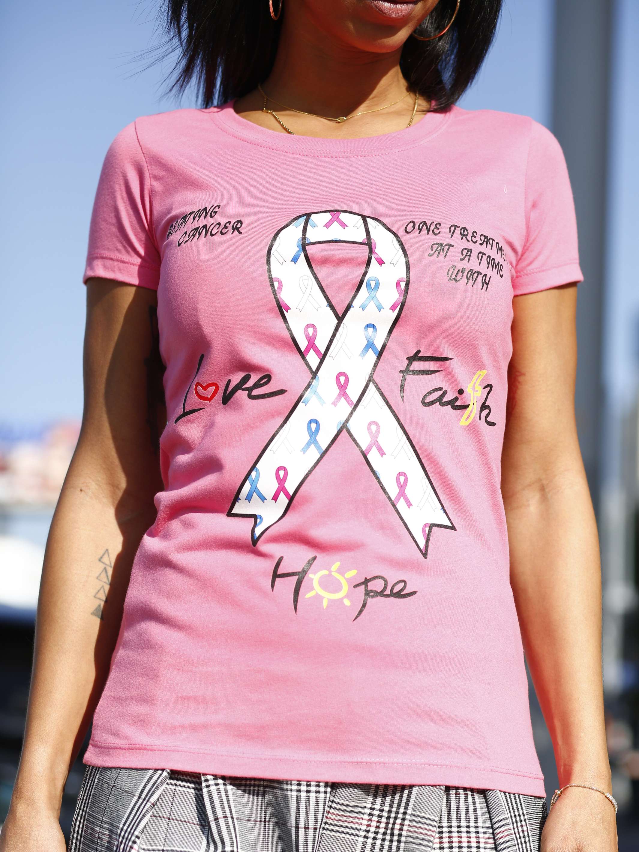 Short Sleeve Love & Faith Cancer Tee