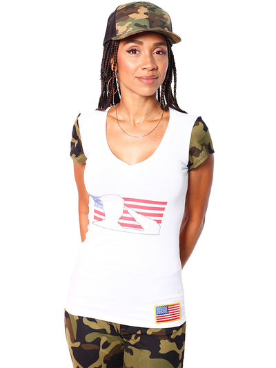 Short Sleeve Camo Army T-Shirt