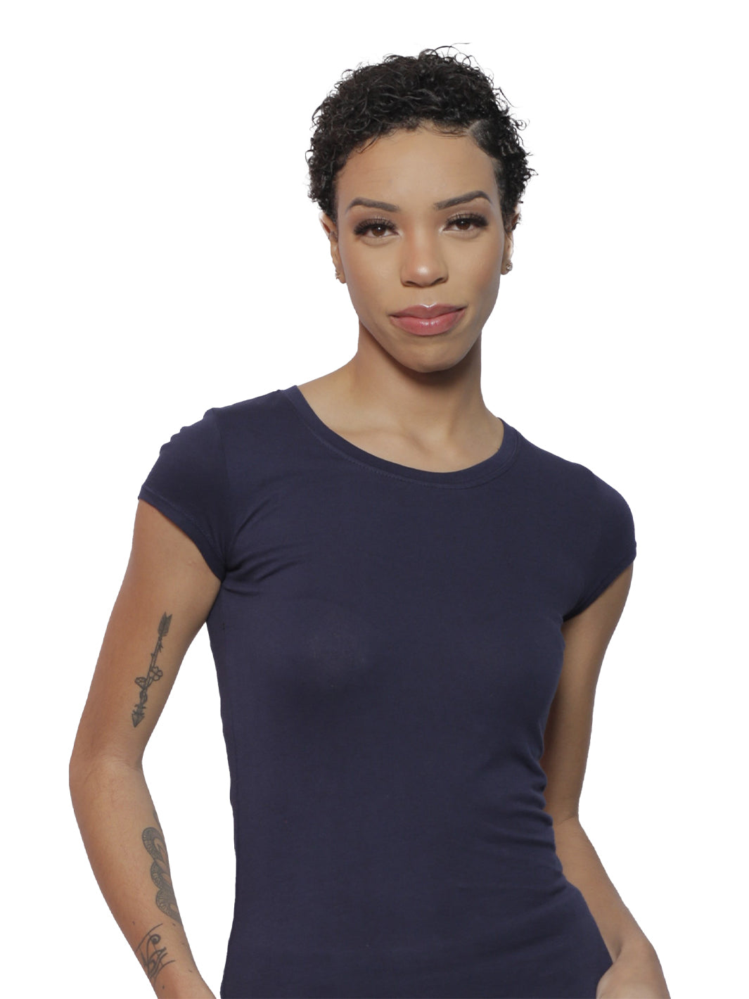 Short Sleeve Essential Crewneck Navy Tee