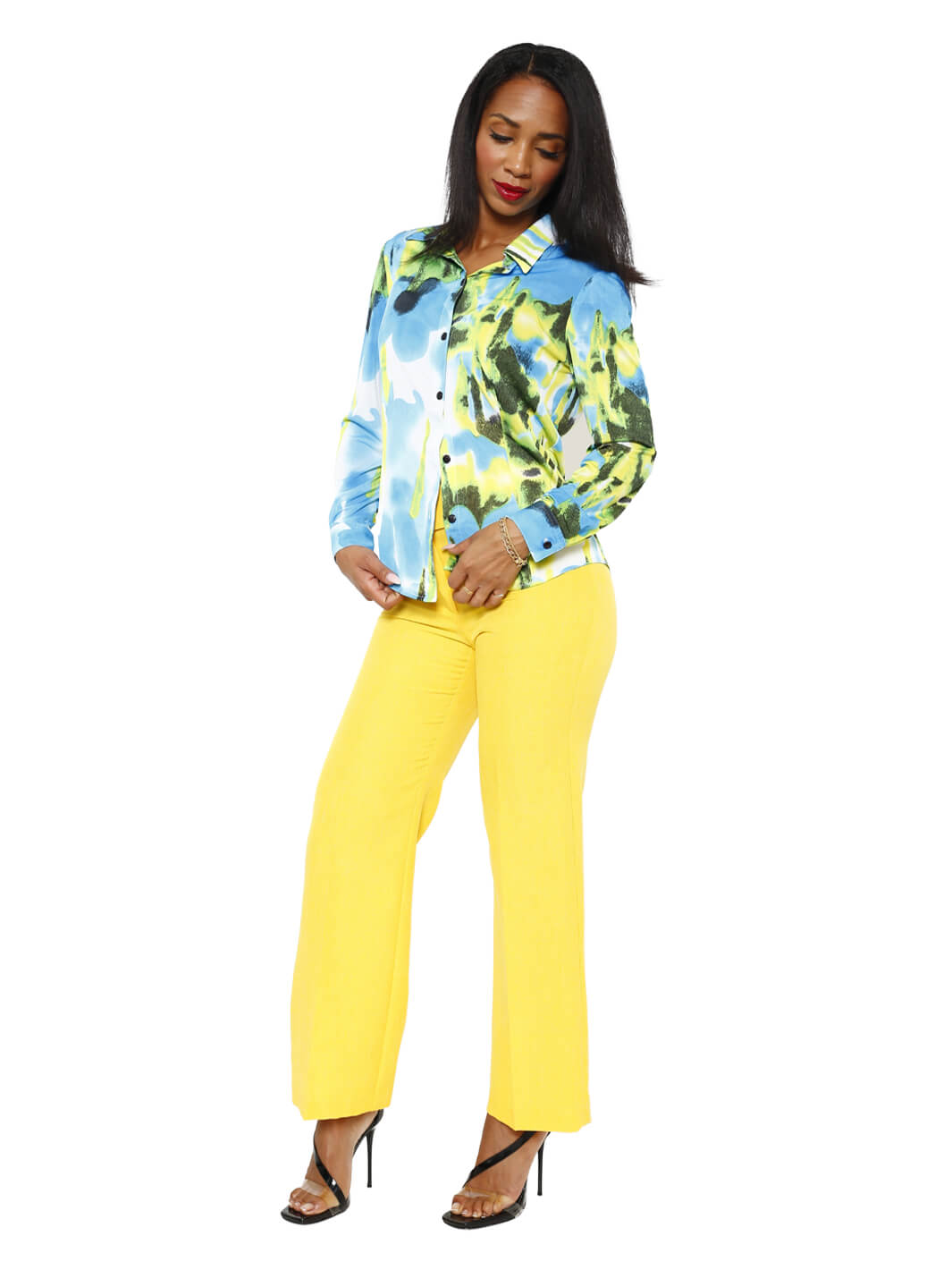 Bella Relax Fit Pant - Yellow