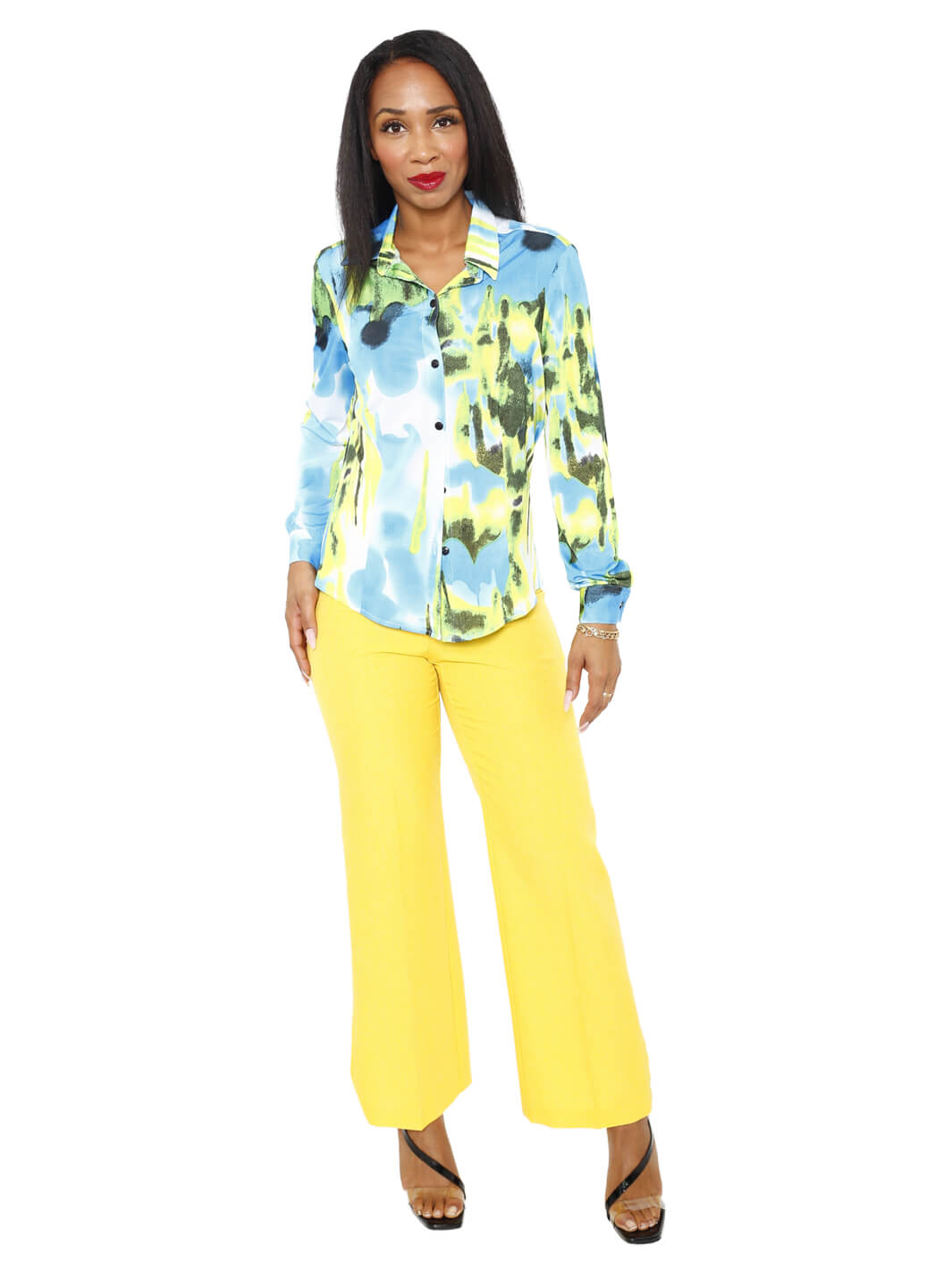 Bella Relax Fit Pant - Yellow