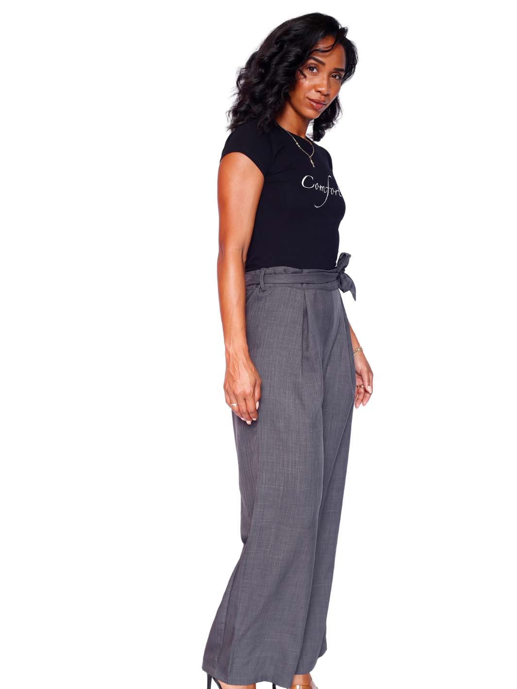 Grey High Waist Pant