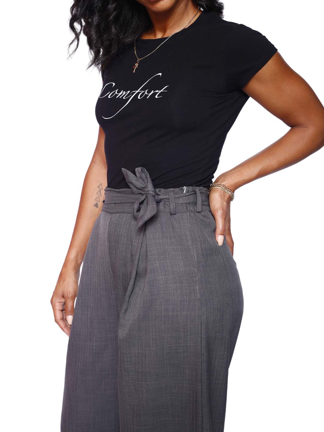 Grey High Waist Pant