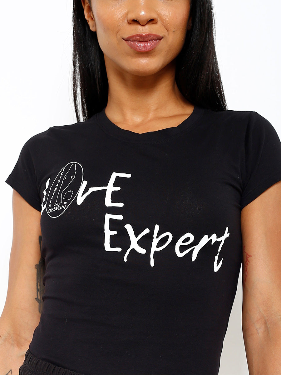 Soft "Love Expert" Crewneck Tee