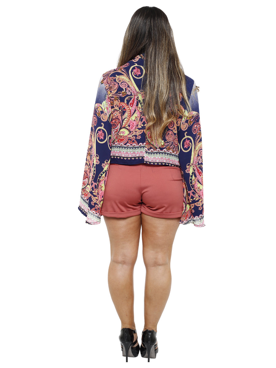 Mauve Fitted Sailor Shorts