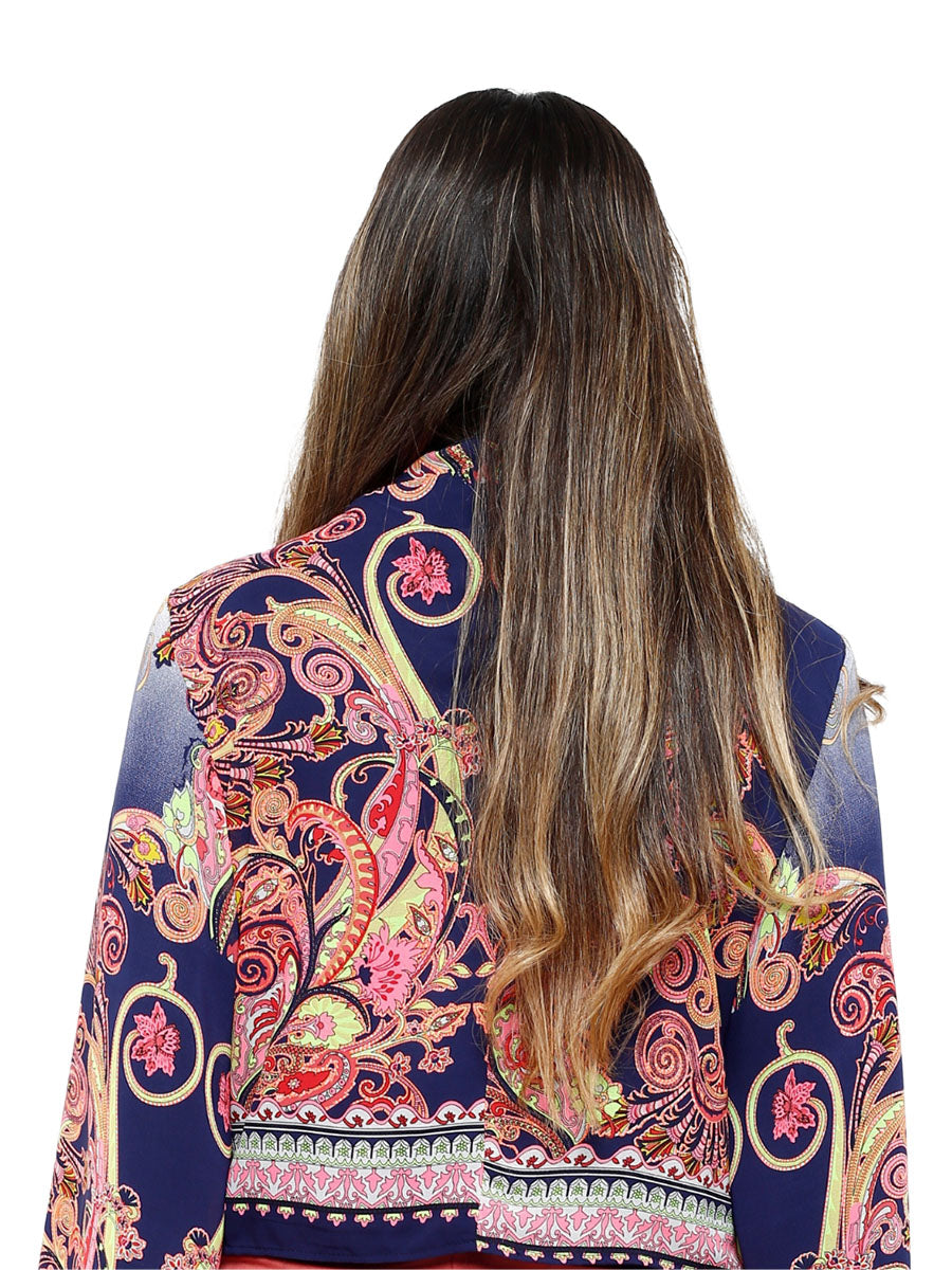 Psychedelic Flare Sleeve Blouse