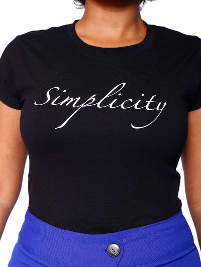 Soft “Simplicity Logo.” Crewneck Tee