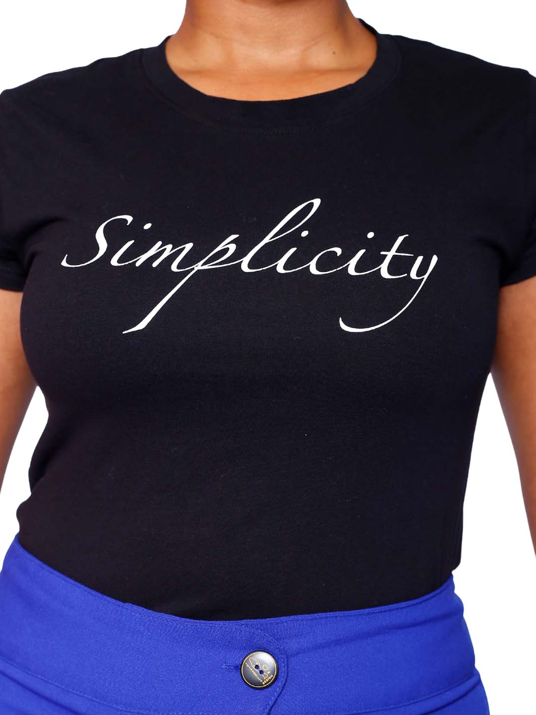 Soft “Simplicity Logo.” Crewneck Tee