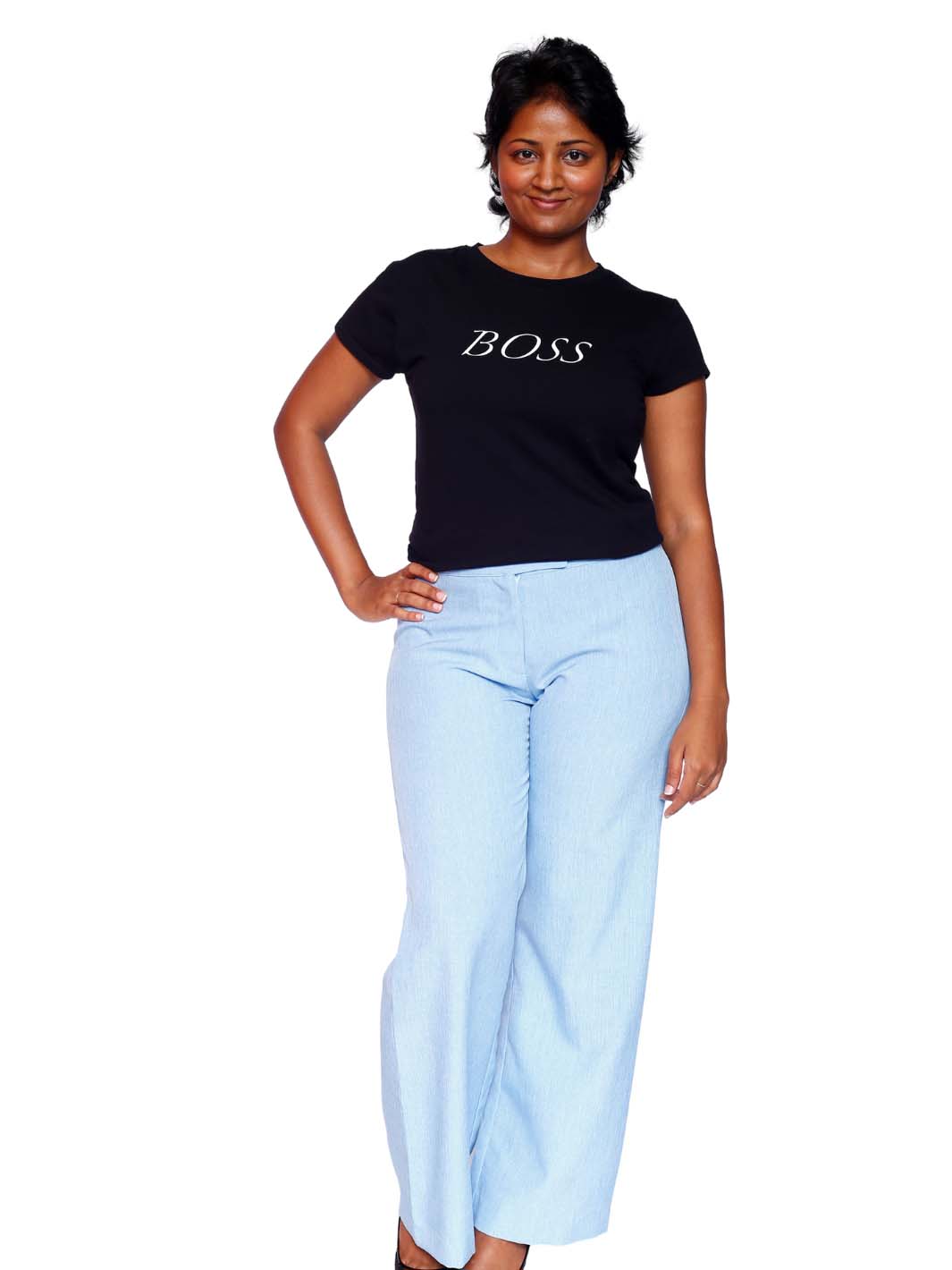 Sky Blue Relax Fit Pant