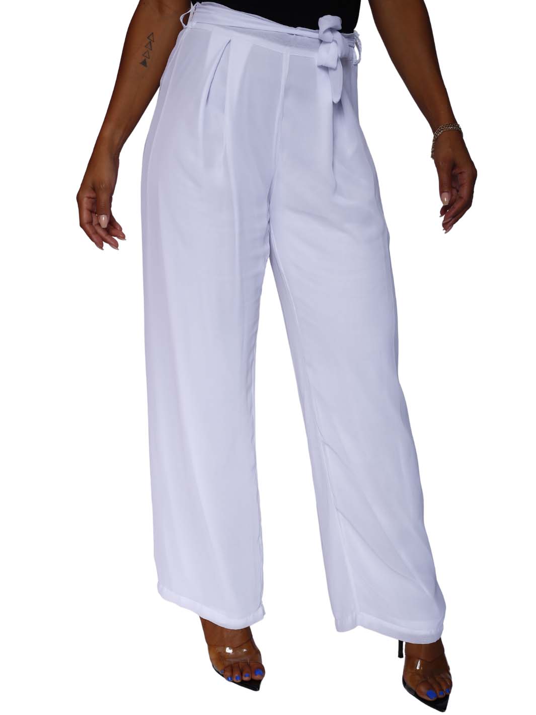 White High Waist Pant