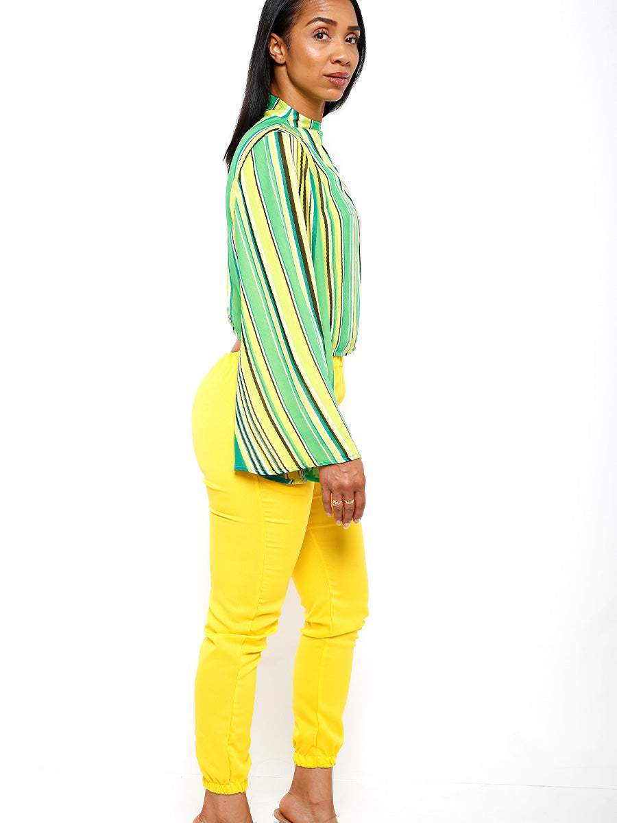 Yellow 2 Pocket Jogger Pant